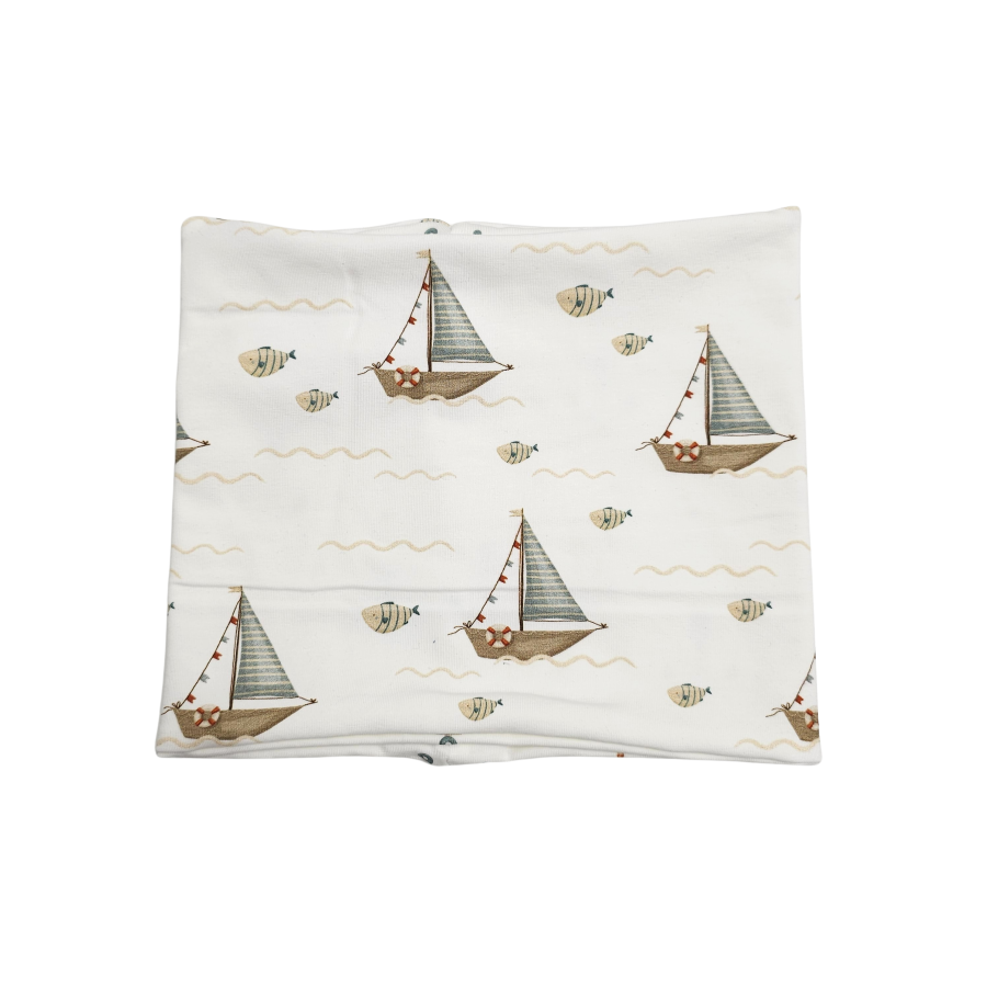 Wendeschlupfschal Küstenkind Boote Fische